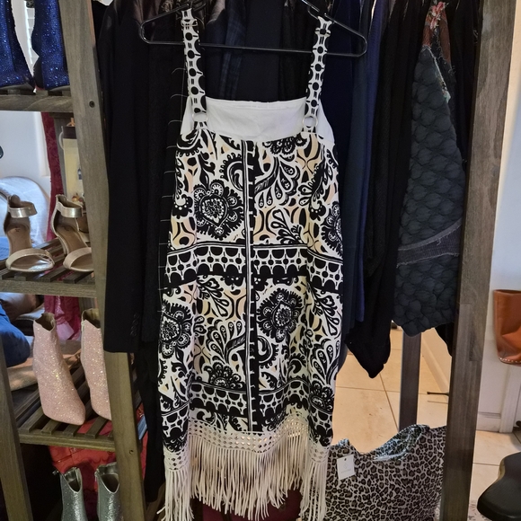 TAHARI Fringe Dress - Picture 8 of 16